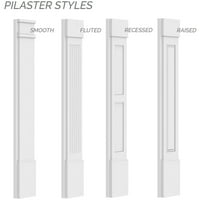 9W 108 H 2 P običan PVC Pilaster w standardni kapital i baza