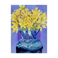 Zaštitni znak likovne umjetnosti 'Narcisi u Cobaltu' platnena Umjetnost Sharon Pitts