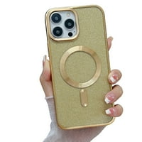 Decase kompatibilan sa MagSafe iPhone Pro Ma poklopcem, iPhone Pro Ma Magnetic Luxury Plating Cute Bling