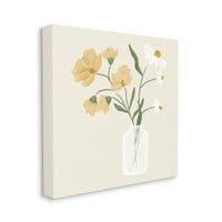 Stupell Casual Daisies Blossom Aranžman Botaničko-Cvjetno Slikarstvo Galerija Umotana Platna Print Wall