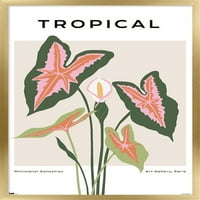 Botanički - tropski zidni poster, 14.725 22.375 uokviren