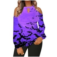 Bazyrey Novi dolasci Halloween džemperi za žene Majica Moda Halloween Ispiši labavi Ležerne prilike s