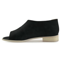 Ženske Fau Leather D'orsay asimetrične ravne cipele