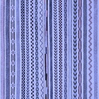 Ahgly Company Unutrašnji Pravougaonik Koji Se Može Prati U Mašini Apstraktni Plavi Moderni Tepisi, 5'8'