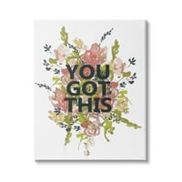 Stupell Industries imaš ovu motivacionu frazu Spring Flowers Blooming, 30, dizajn Jennifer Goldberger