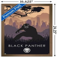 Marvel Heroic Silhouette - Crni panter zidni poster, 14.725 22.375