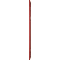 Ekena Millwork 12 W 33 H True Fit PVC San Juan Capistrano Misinski stil fiksne kapke, vatra crvena