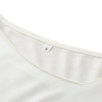 Bomotoo ženske T-shirt V vrat T-Shirt kratki rukav ljetni vrhovi modni pulover plaža Tee ljubičasta 2XL