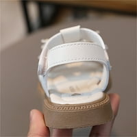 Kpoplk Kids Sandale Girls Glitter Open TOE Ljetne cipele Platform Lagane djevojke Luk sandale za mališana