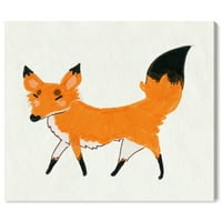 Wynwood Studio životinje zid Art platno grafike' pet Fox ' Zoo i divlje životinje - narandžasta, Bijela