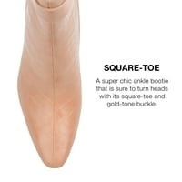 Kolekcija Journee Womens Elanie Tru Comfort Foam Inside Zip Block Heel Booties